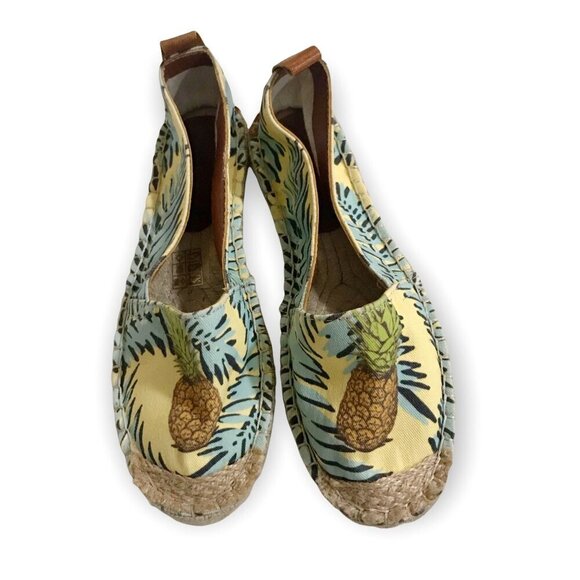 New Sundias pineapple print espadrille Size 37EU - Picture 2 of 7